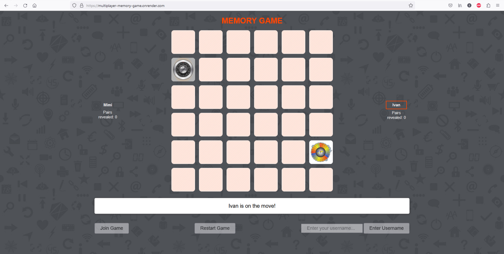 Memory game project image